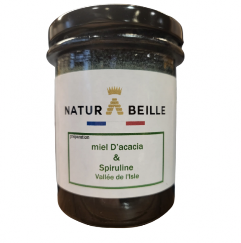 Miel d'acacia et spiruline français Chez naturabeille